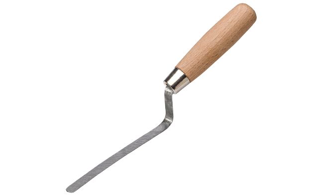 Fugenkelle zum Modellieren von Stempelbeton.