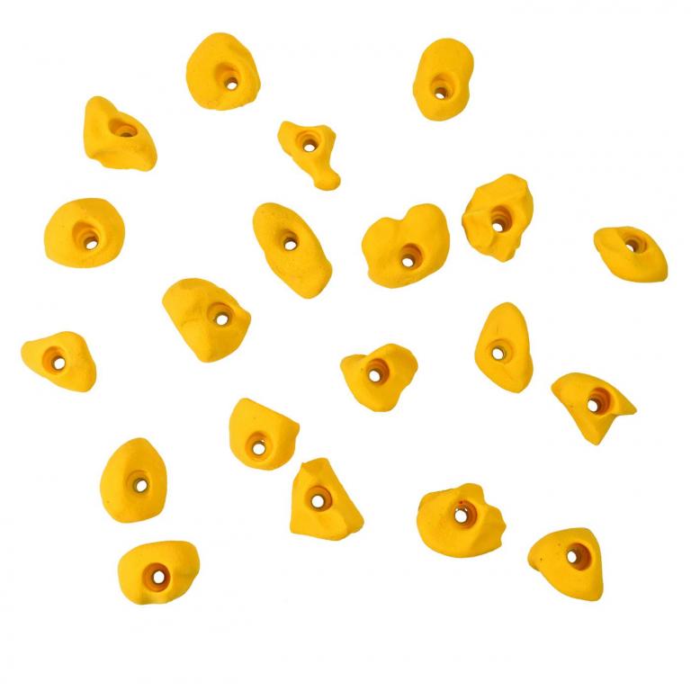 Klettergriffe in vielen, teilweise auch neuen, Farben. Für Kinder und Erwachsene.