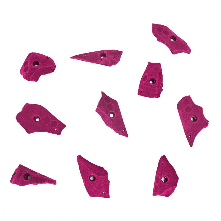 Bunte Kinderklettergriffe von hervorragender Qualität.