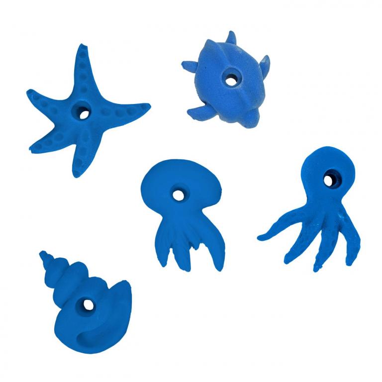 Kinderklettergriffe für den Outdoor- und Indoorbereich.