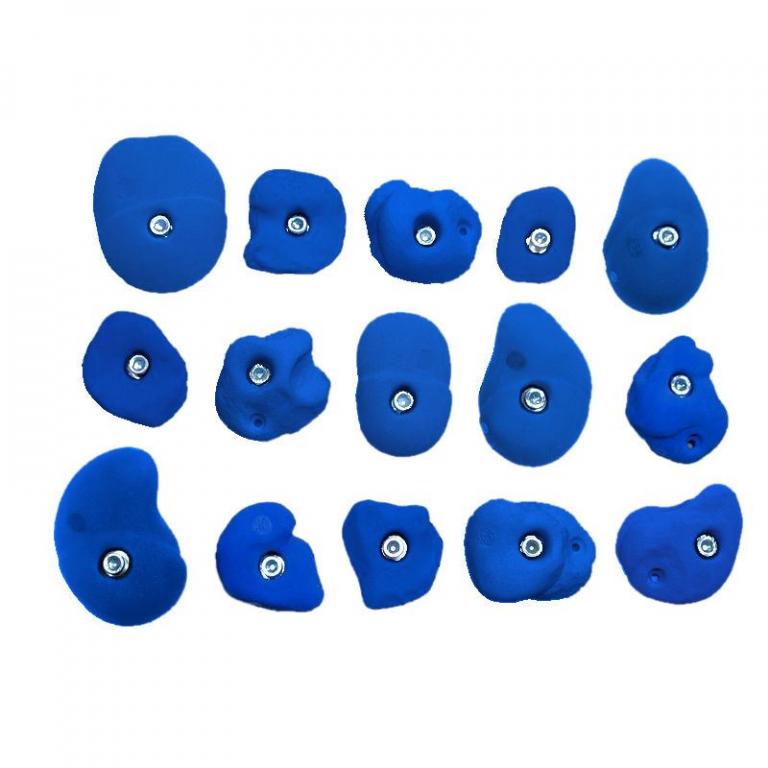 Buntes Kinderklettergriffset für drinnen und draußen.